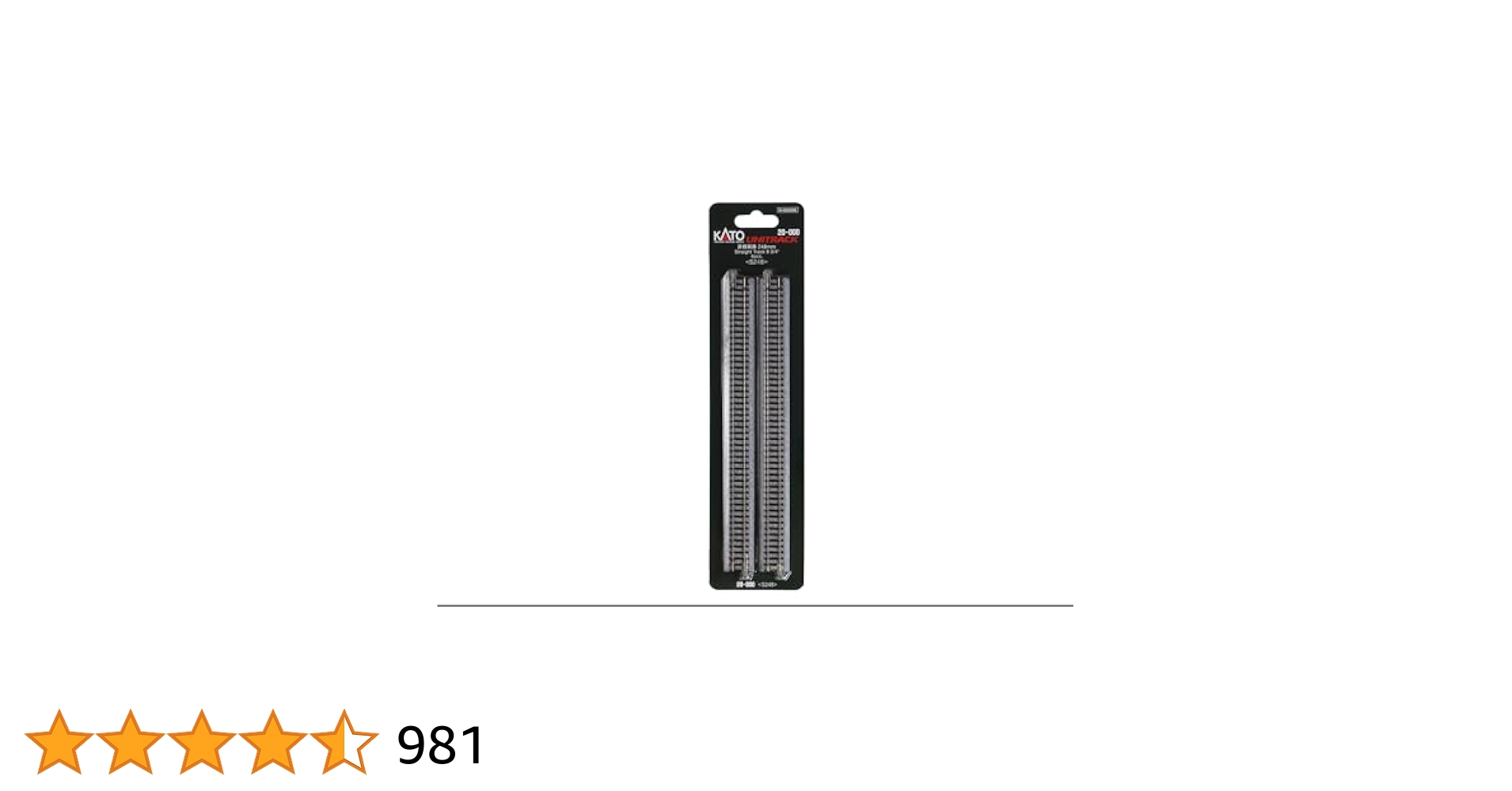 20-000 ユニトラック 直線S248 10本セット x8箱 Amazon | カトー(KATO) Nゲージ 直線線路 248mm 10本入 20-000-L